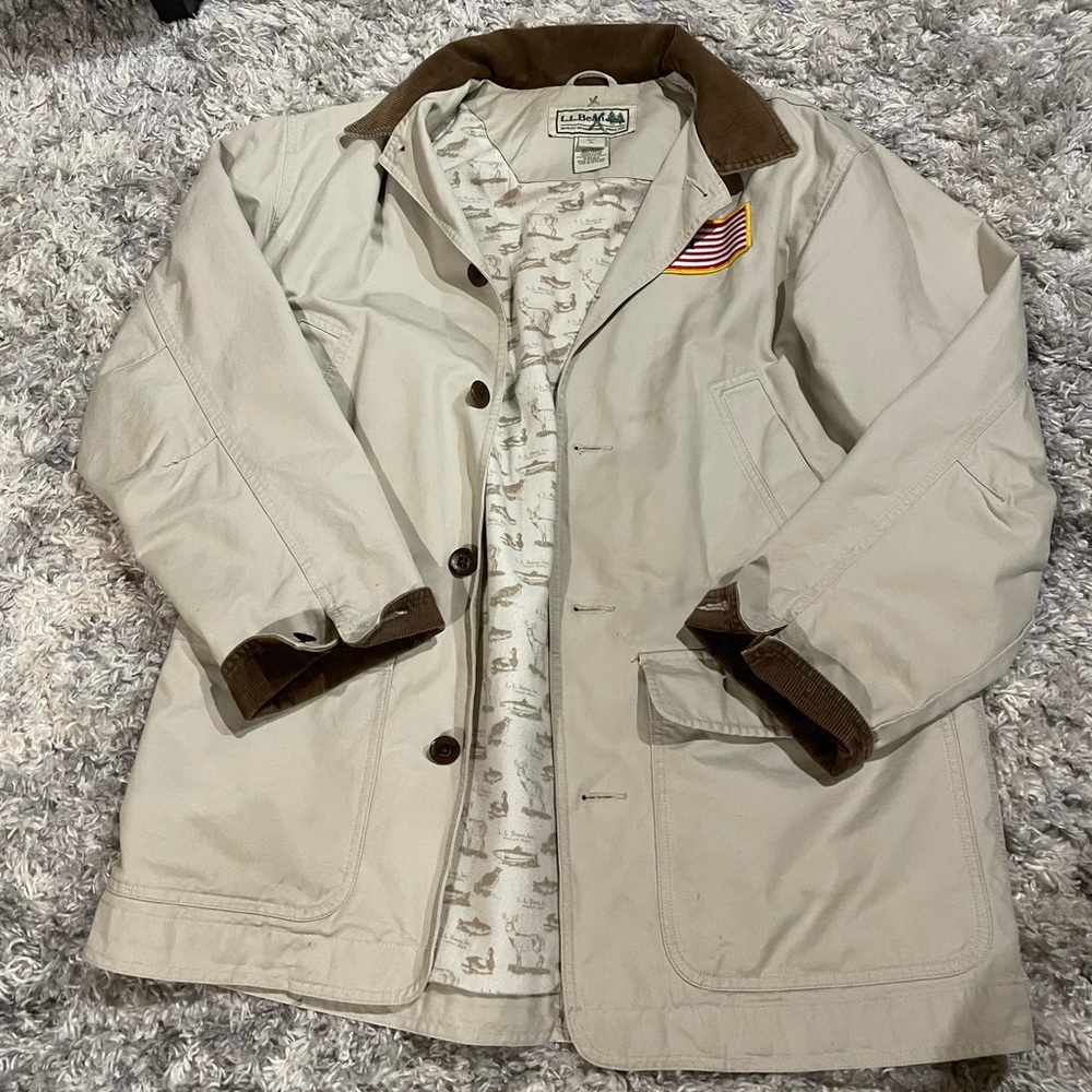 L.L. Bean Barn Chore men’s large jacket with exclusive trim
